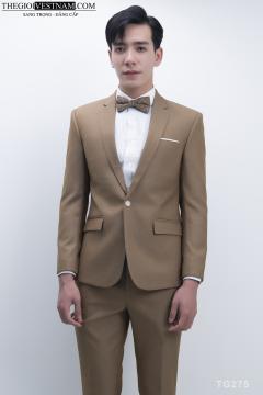 Bộ Suit Nâu Nhạt Caro Modern Fit TGS275